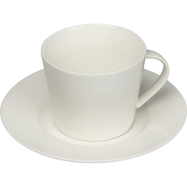 Filiżanka ceramiczna ze spodkiem 175 ml Biały