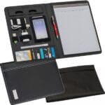 Folder A4 z notatnikiem w linie Czarny