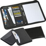 Folder A4 z notatnikiem w linie Czarny