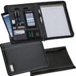 Folder A4 z notatnikiem w linie i kieszenią na tablet Czarny