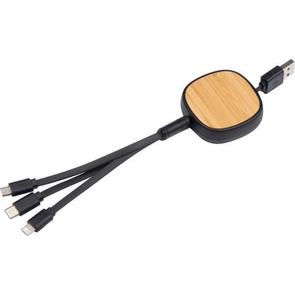 Kabel do ładowania 3w1 Czarny