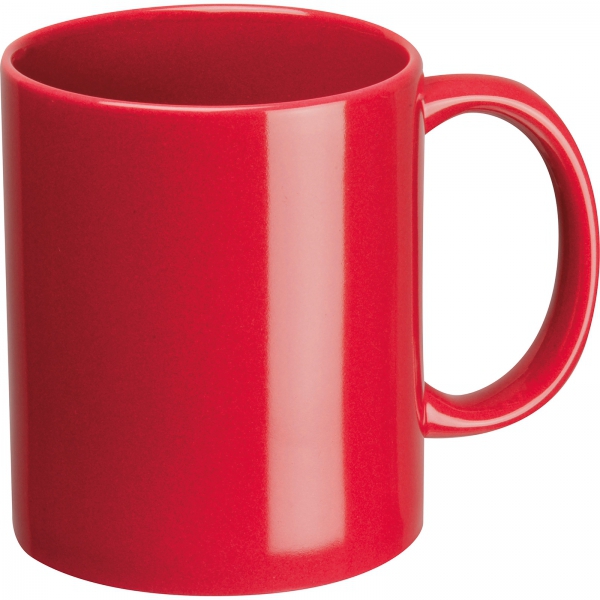Kubek ceramiczny 300 ml Czerwony