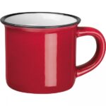 Kubek ceramiczny 60 ml Czerwony