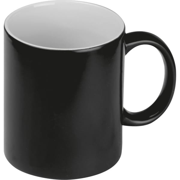 Kubek ceramiczny do sublimacji zmieniający kolor 300 ml Czarny