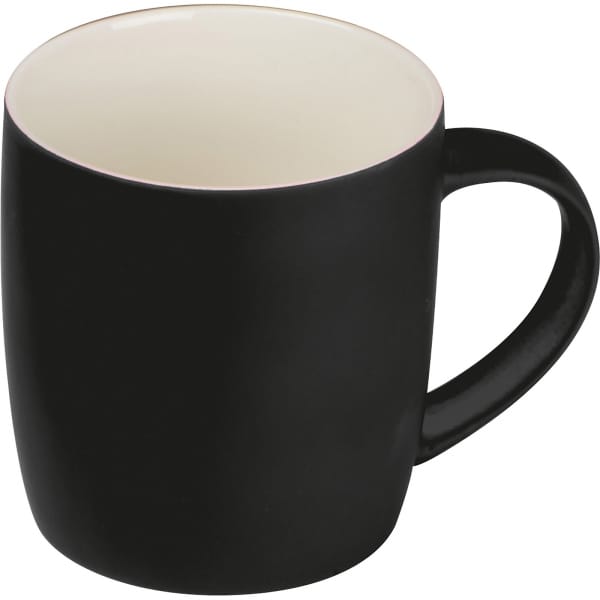 Kubek ceramiczny soft touch 300 ml Czarny