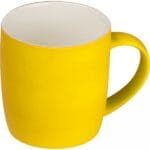 Kubek ceramiczny soft touch 300 ml Żółty