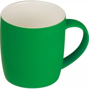 Kubek ceramiczny soft touch 300 ml Zielony