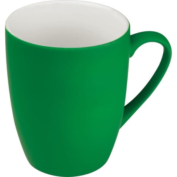 Kubek ceramiczny soft touch 300 ml Zielony