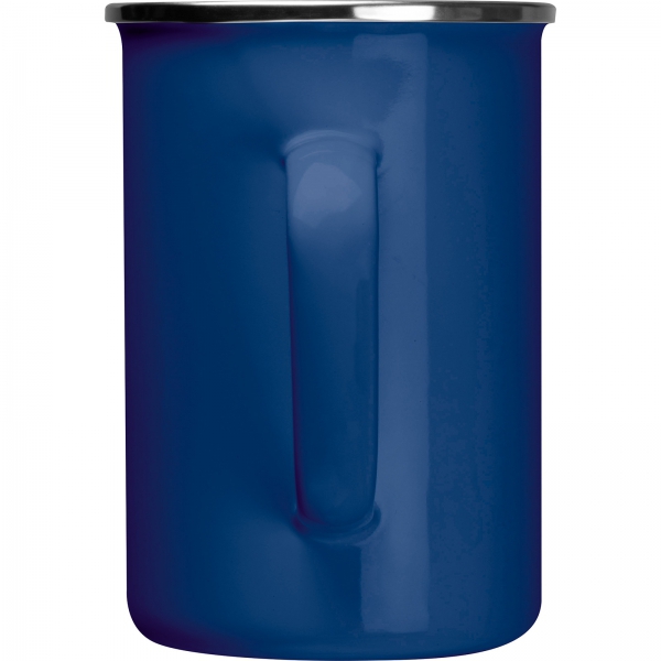 Kubek metalowy emaliowany 550 ml Niebieski