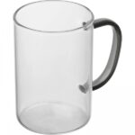 Kubek szklany 250 ml Czarny