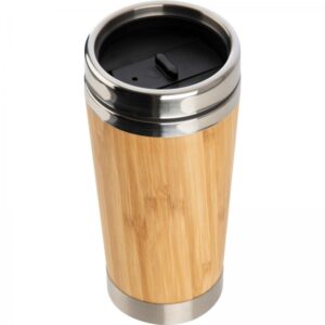 Kubek termiczny bambusowy 400 ml Beżowy