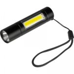 Latarka LED z diodą COB Czarny
