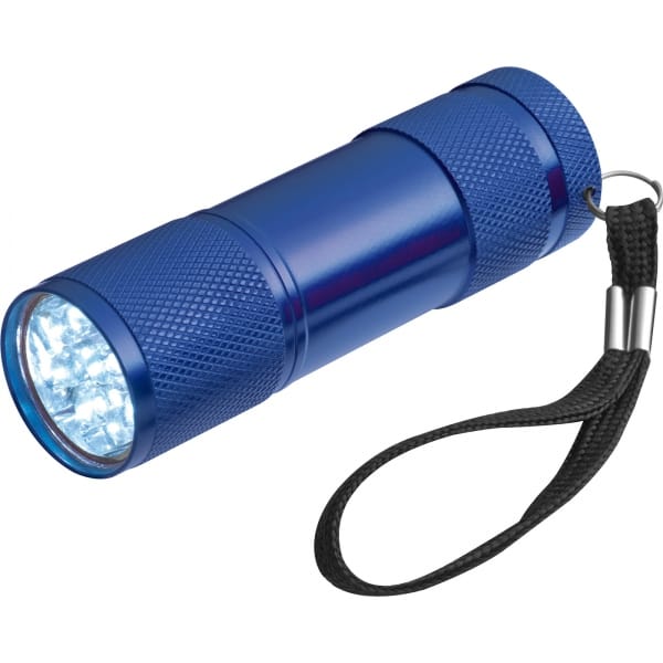Latarka metalowa 9 LED Niebieski