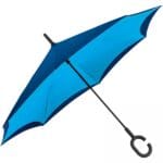 Parasol manualny odwrócony ø120 cm Jasnoniebieski