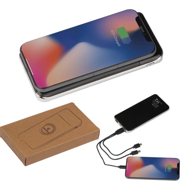 Power bank 8000 mAh indukcyjny Czarny