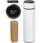 Termos z wyświetlaczem LED 450 ml Biały