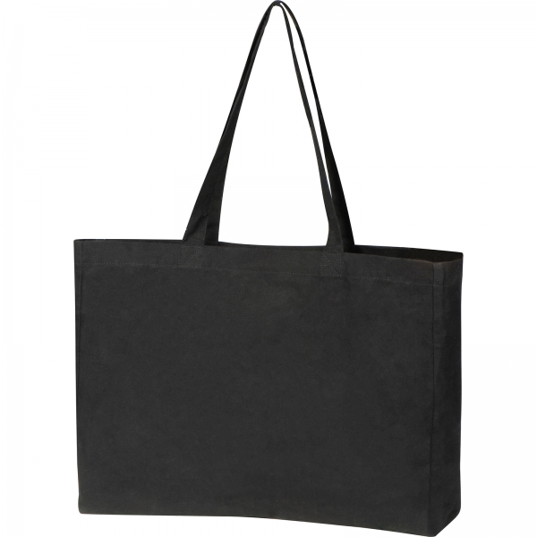 Torba bawełniana z długimi uszami 270 g/m2 Czarny