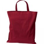 Torba bawełniana z krótkimi uszami 140 g/m2 Bordowy