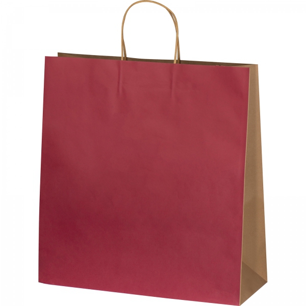 Torba papierowa duża 120 g/m2 Bordowy