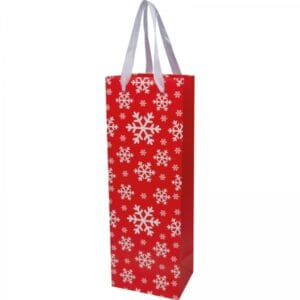 Torebka prezentowa na wino XMAS Czerwony