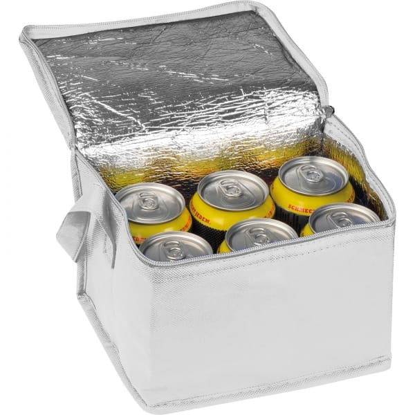 Torba termiczna non woven na 6 puszek 330 ml Biały
