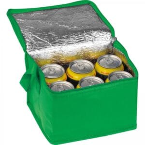 Torba termiczna non woven na 6 puszek 330 ml Zielony