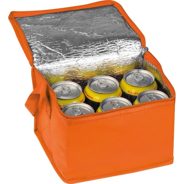 Torba termiczna non woven na 6 puszek 330 ml Pomarańczowy