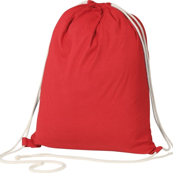 Worek bawełniany 140 g/m2 Czerwony