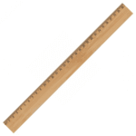 Linijka bambusowa 30 cm Beżowy