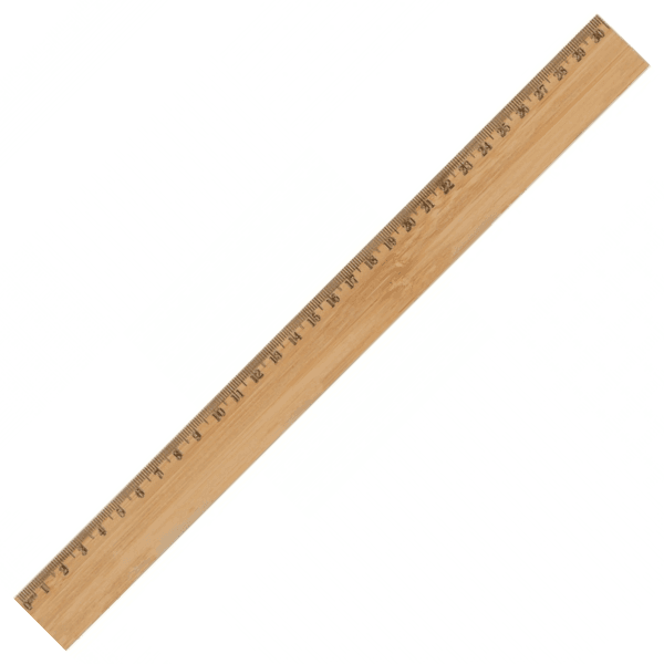 Linijka bambusowa 30 cm Beżowy