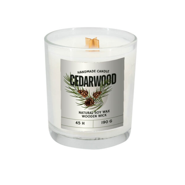Świeca sojowa 190g Cotton Fresh Przeźroczysty