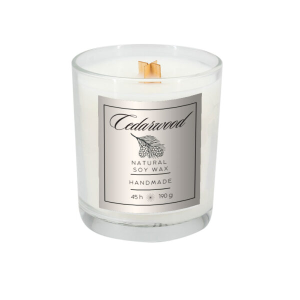 Świeca sojowa 190g Cotton Fresh Przeźroczysty