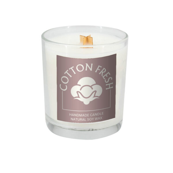 Świeca sojowa 190g Cotton Fresh Przeźroczysty