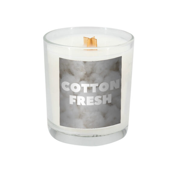 Świeca sojowa 190g Cotton Fresh Przeźroczysty