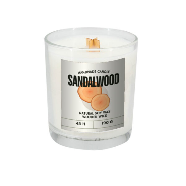 Świeca sojowa 190g Cotton Fresh Przeźroczysty