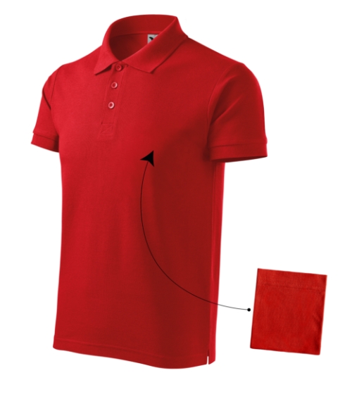 Cotton 212 Koszulka polo męska Czerwony - 07