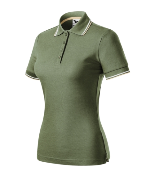 Focus 233 Koszulka polo damska Khaki - 09