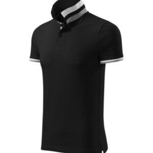 Collar Up 256 Koszulka polo męska Czarny - 01