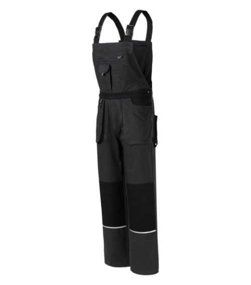 Woody W02 Spodnie robocze ogrodniczki męskie Ebony gray - 94