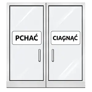 Pchać cięgnąć na dzrwiach